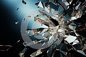 Impact Aesthetics: The Dynamic Art of Glass Breaking – AI Generated 24