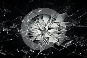 Impact Aesthetics: The Dynamic Art of Glass Breaking – AI Generated 54