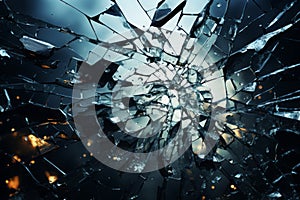 Impact Aesthetics: The Dynamic Art of Glass Breaking – AI Generated 60