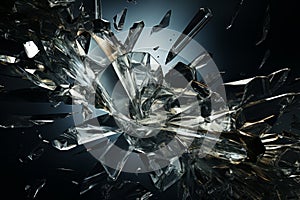 Impact Aesthetics: The Dynamic Art of Glass Breaking – AI Generated 62