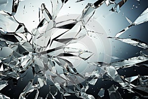 Impact Aesthetics: The Dynamic Art of Glass Breaking – AI Generated 64