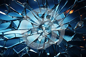 Impact Aesthetics: The Dynamic Art of Glass Breaking – AI Generated 65