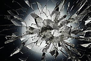 Impact Aesthetics: The Dynamic Art of Glass Breaking – AI Generated 69