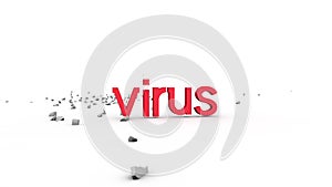 Impact and destruction of virus spread and spread on Italy