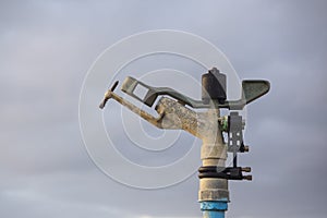 Impact irrigation Sprinkler used to irrigate crops, fileds, lawn