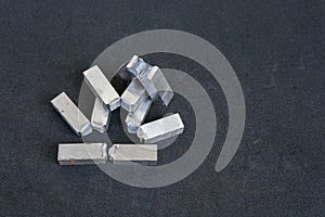 Impact test by striking a standard sized test piece until it fractures. To study about the impact strength photo
