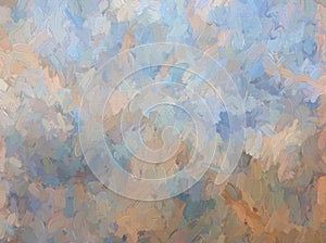 Impasto Blue and Tan Background Texture
