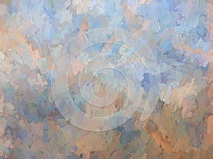 Impasto Blue and Tan Background Texture photo