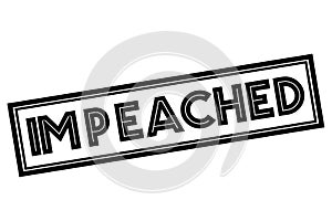 Impeached typographic stamp