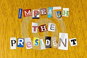 Impeachment president USA America first political corruption