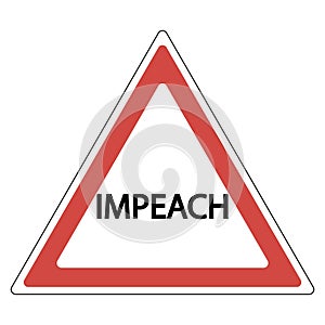 Impeachment road sign