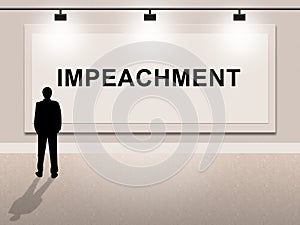 Impeachment Sign To Impeach Corrupt President Or Politician