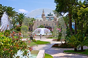 Impeccable garden in Monaco photo