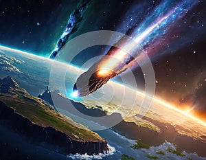 Impending asteroid impact on earth