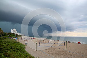 Impending Rain Storm at Deerfield Beach, Florida