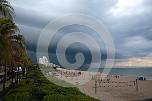 Impending Rain Storm at Deerfield Beach, Florida