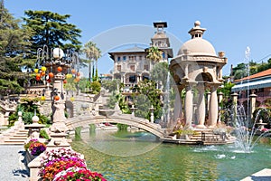 Imperia, Italy - Villa Grock - Grock's Italian mansion with garden, fountain, beautiful summer