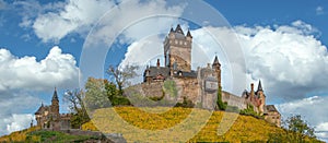 Imperial castle Reichsburg Cochem panorama