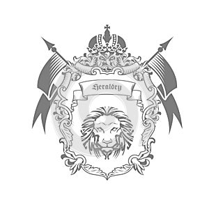 Imperial coat of arms - heraldic emblem or blazon