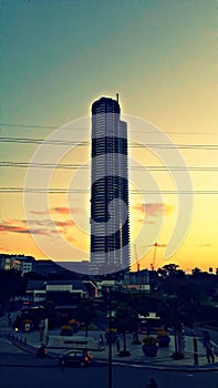 The Imperial Condominium with the dawn image background. Location: Capitol Commons Pasig, Philippines