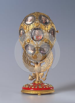 Imperial Faberge Egg in Imperial palace in Saint Petersburg, Russia