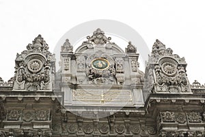 Imperial gate at Dolmabahce Palace in Istanbul