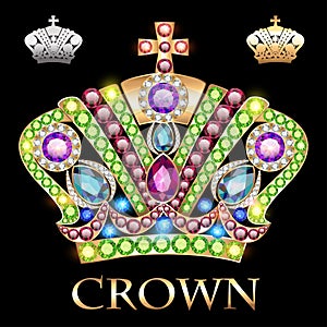 imperial gold crown with jewels