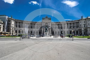 Imperial Palace Hofburg And Famous Square Heldenplatz In The Inner City Of Vienna In Austria