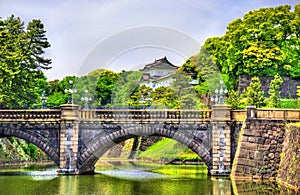 Imperial Palace with Nijubashi Bridge in Tokyo