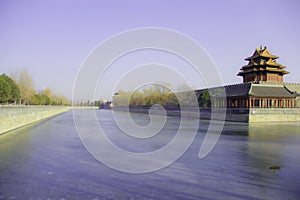 The Imperial Palace under the blue sky and white cloudsï¼Œ China