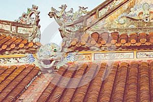 Imperial Royal Palace of Nguyen dynasty in Hue, Vietnam. Unesco