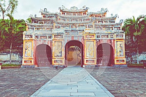 Imperial Royal Palace of Nguyen dynasty in Hue, Vietnam. Unesco