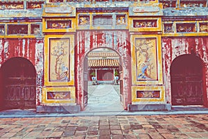 Imperial Royal Palace of Nguyen dynasty in Hue, Vietnam. Unesco