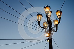 Imperial style city lamp photo