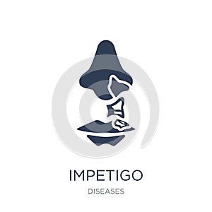 Impetigo icon. Trendy flat vector Impetigo icon on white background from Diseases collection