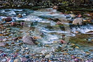 The impetuous waters of a mountain stream