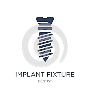 Implant Fixture icon. Trendy flat vector Implant Fixture icon on