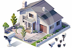 Implement intelligent intrusion detection in your smart home security system, featuring protective technology for monitored survei