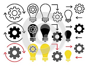 Implementation icon vector