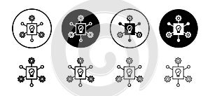 Implementation icon vector set collection for web