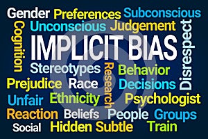 Implicit Bias Word Cloud