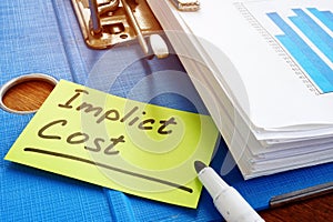 Implicit Cost memo stick and folder