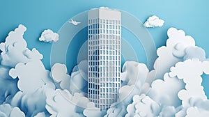 implosion collapsing skyscraper