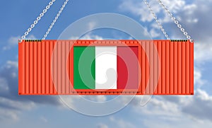 Import export business in Italy illustration