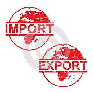 Import Export Rubber Stamps