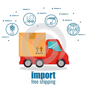 Import free shipping set icons
