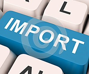 Import Key Means Importing Or Imports photo