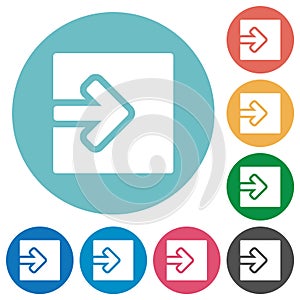 Import object solid flat round icons