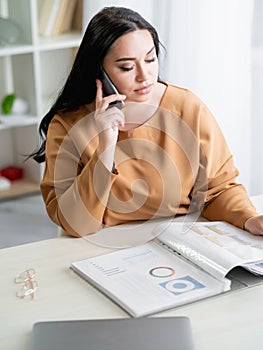 important call office woman financial project