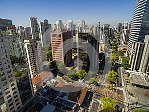 Important cities of the world. Important avenues of the world. Sao Paulo city. photo